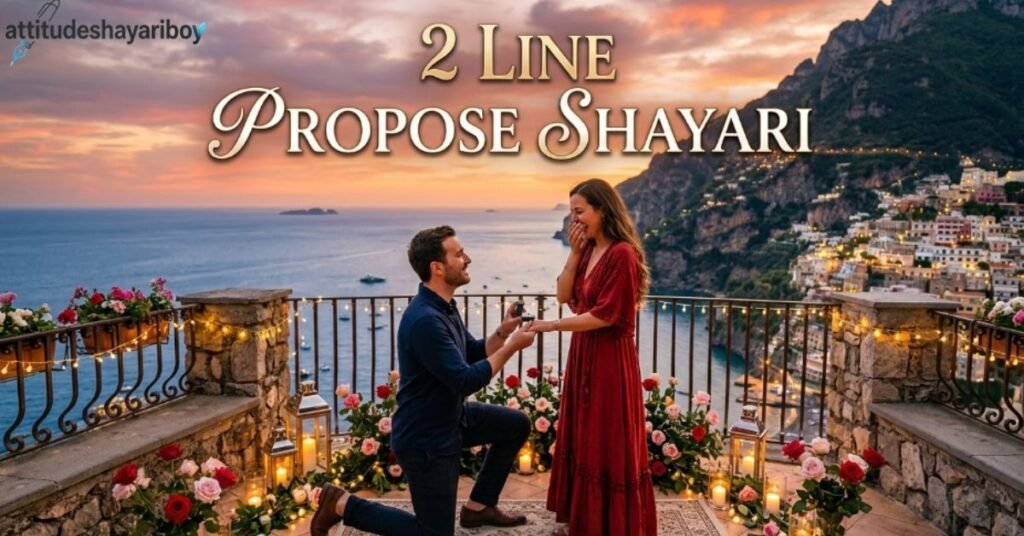 2 Line Propose Shayari