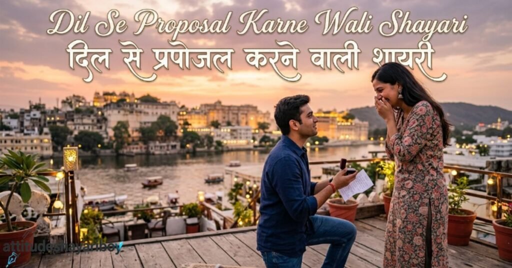 दिल से प्रपोज करने वाली शायरी