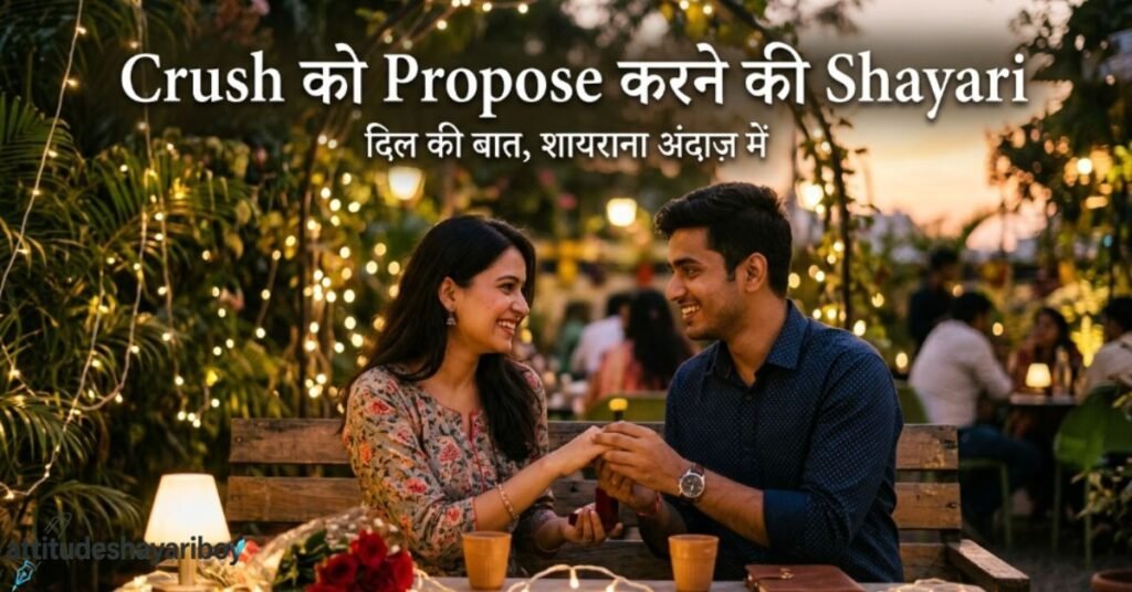 Crush को Propose करने की Shayari
