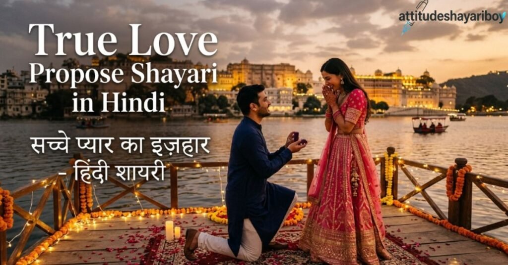 True Love Propose Shayari in Hindi
