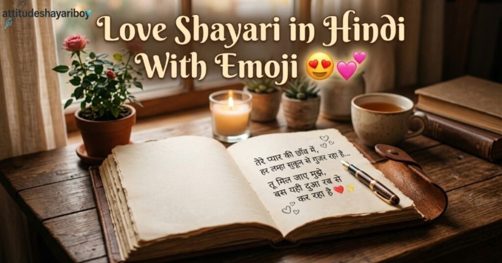 Love Shayari in Hindi With Emoji 😍💕