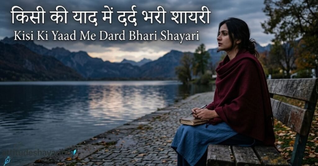 Kisi Ki Yaad Me Dard Bhari Shayari