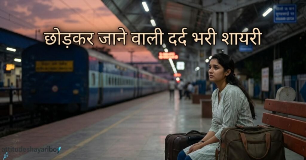 छोड़कर जाने वाली दर्द भरी शायरी