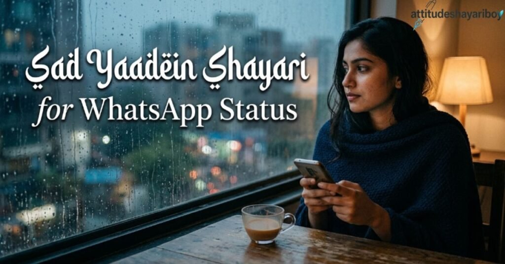 Sad Yaadein Shayari for WhatsApp Status