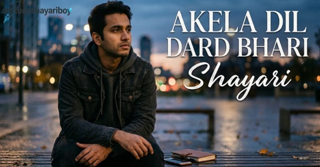 Akela Dil Dard Bhari Shayari