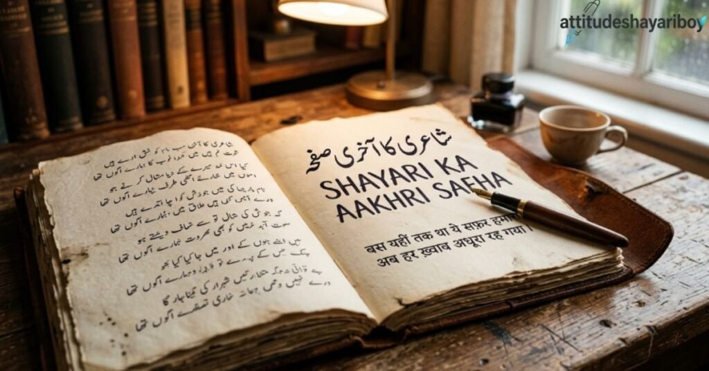 Shayari Ka Aakhri Safha