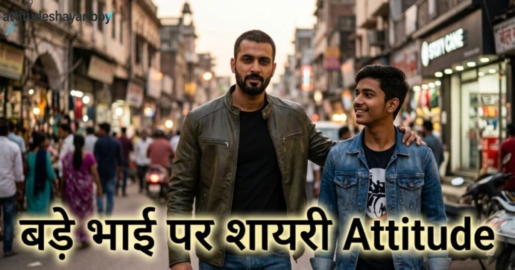 बड़े भाई पर शायरी Attitude