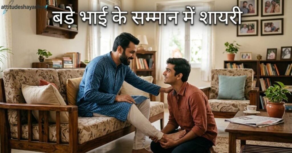 बड़े भाई के सम्मान में शायरी
