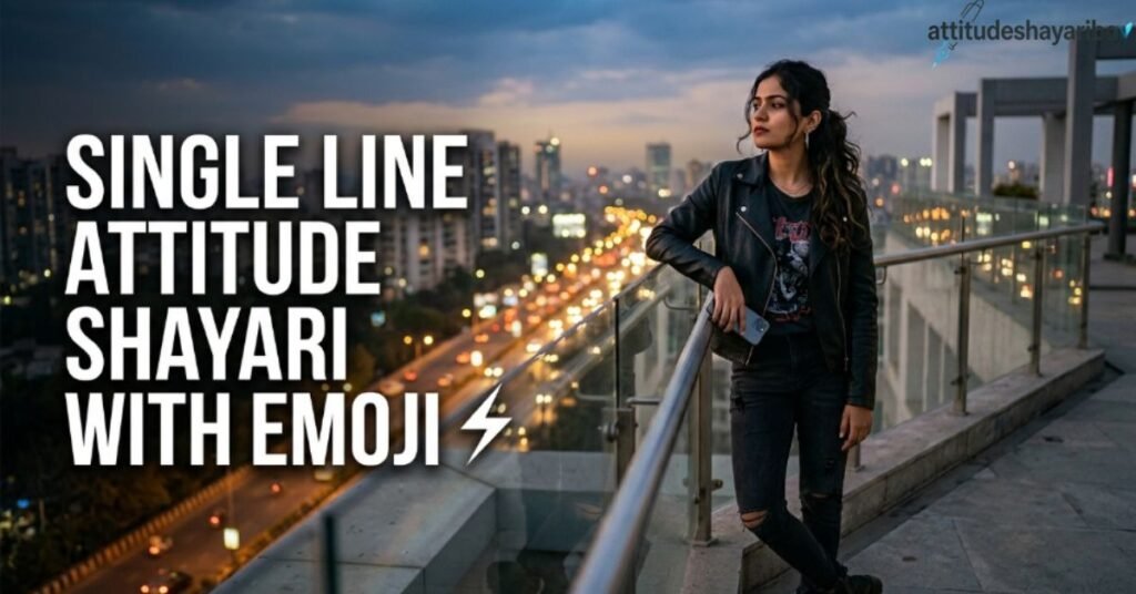Single Line Attitude Shayari With Emoji ⚡