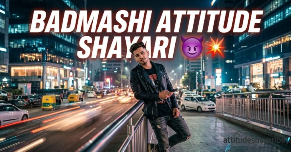 Badmashi Attitude Shayari 😈💥