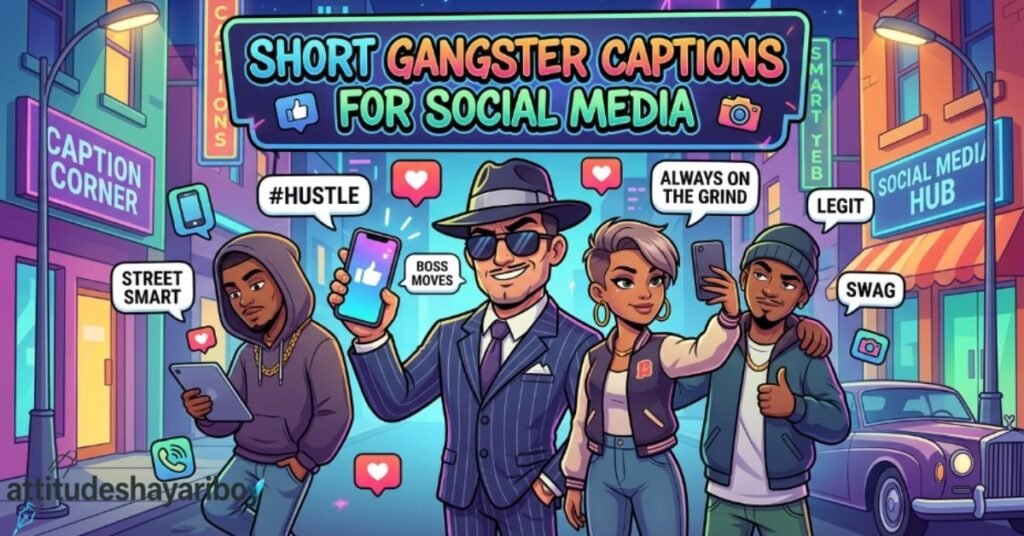 Short Gangster Captions for Social Media