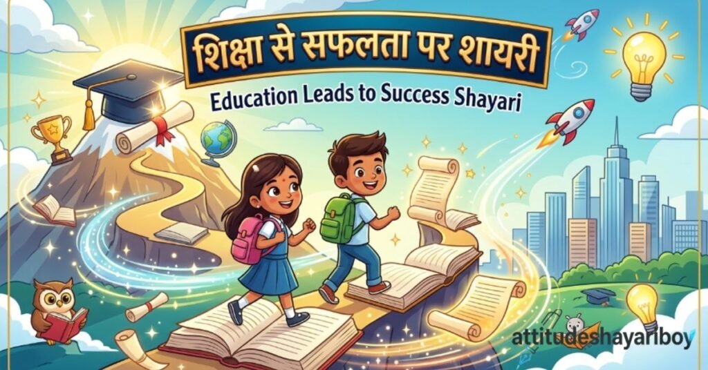 शिक्षा से सफलता पर शायरी (Education Leads to Success Shayari)