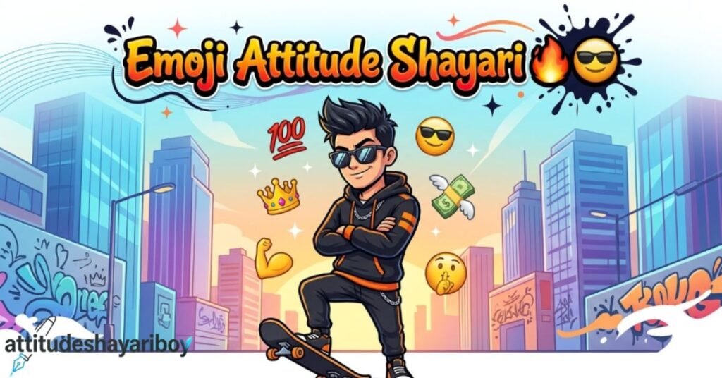 Emoji Attitude Shayari 🔥😎