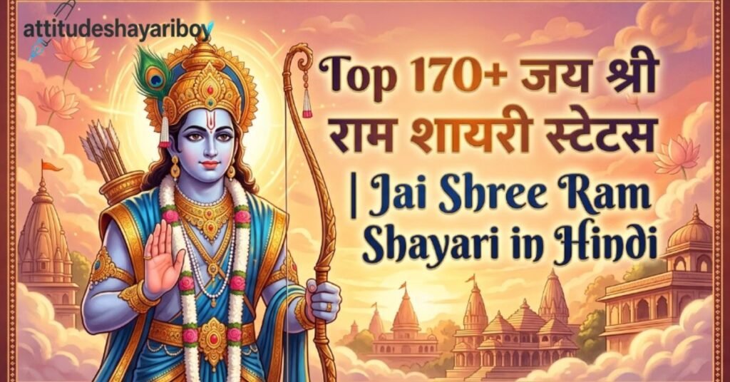Top 170+ Jai Shree Ram Shayari in Hindi जय श्री राम शायरी स्टेटस