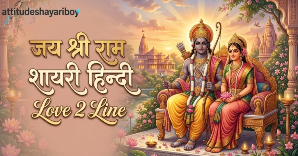 जय श्री राम शायरी हिन्दी Love 2 Line
