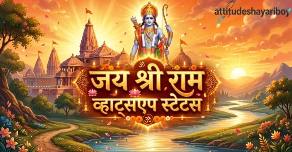 जय श्री राम व्हाट्सएप स्टेटस