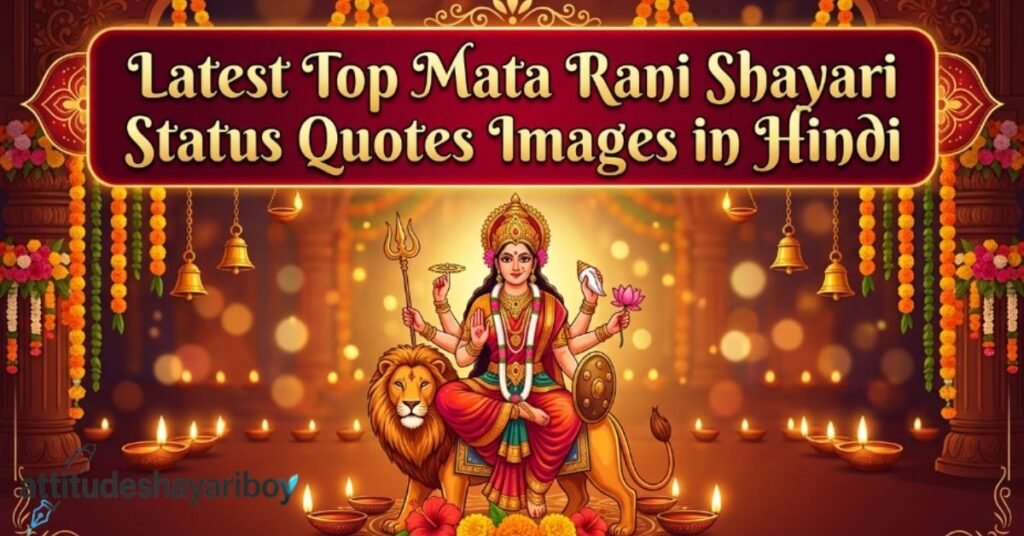 Latest Top Mata Rani Shayari Status Quotes Images in Hindi