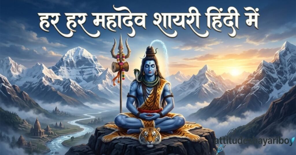 हर हर महादेव शायरी हिंदी में