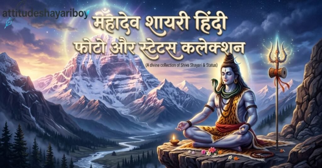 महादेव शायरी हिंदी फोटो और स्टेटस कलेक्शन