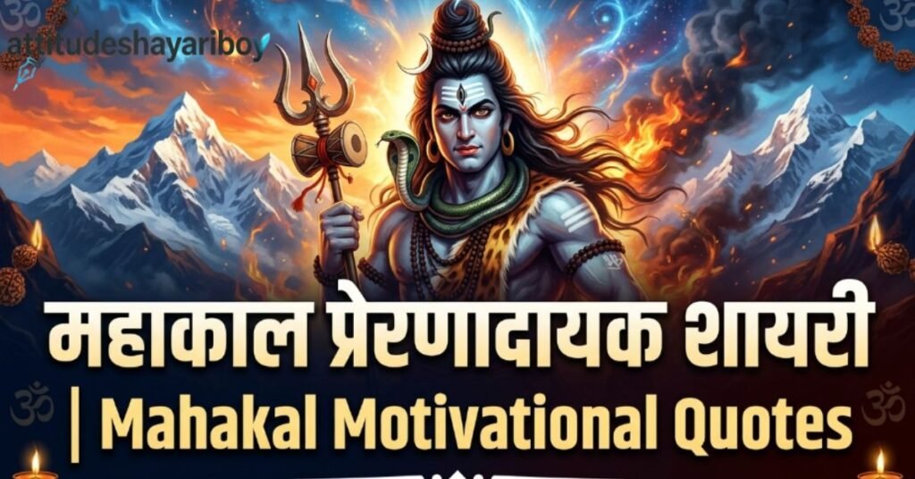 महाकाल प्रेरणादायक शायरी | Mahakal Motivational Quotes