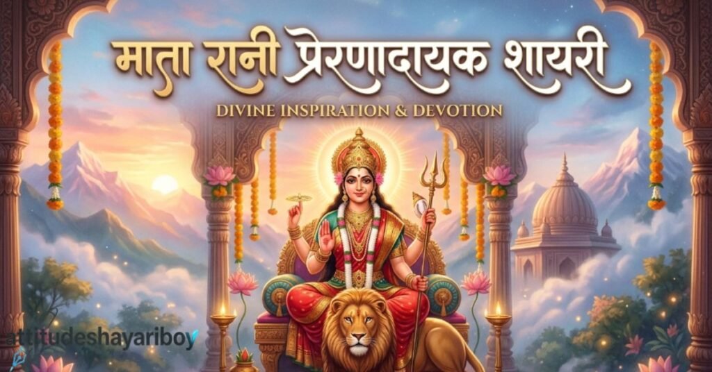 माता रानी प्रेरणादायक शायरी