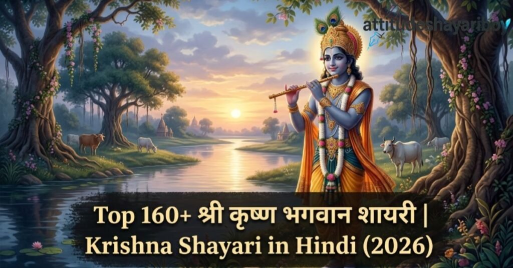 Top 160+ श्री कृष्ण भगवान शायरी | Krishna Shayari in Hindi (2026)