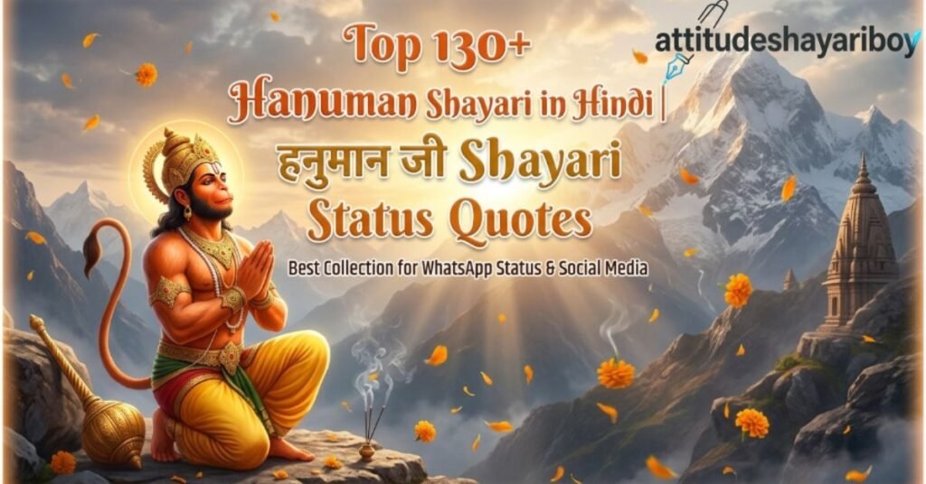 Top 130+ Hanuman Shayari in Hindi | हनुमान जी Shayari Status Quotes