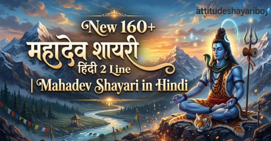 New 160+ महादेव शायरी हिंदी 2 Line | Mahadev Shayari in Hindi