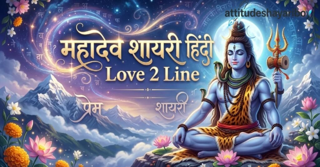 महादेव शायरी हिंदी Love 2 Line