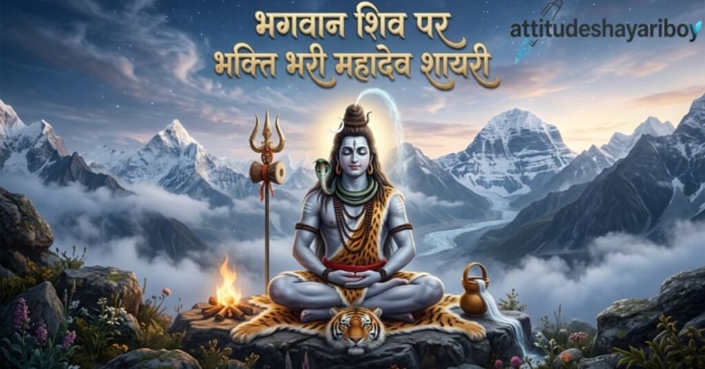 भगवान शिव पर भक्ति भरी महादेव शायरी
